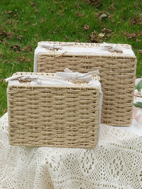 Forest Style Hand-Woven Empty Gift Box for Souvenirs, Birthdays, and Storage Packaging