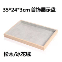Faux Leather Jewelry Display Tray for Pendants, Bracelets, Necklaces, Rings