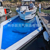 Inflatable Floating Dock Platform for Yachts and Jet Skis - Anti-fouling, Corrosion-resistant, Oyster-proof