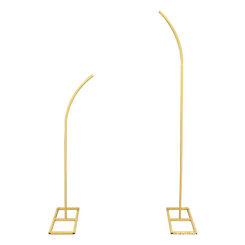 Thickened Arch Backdrop Stand for Party Wedding Decoration, Golden Horn Arch