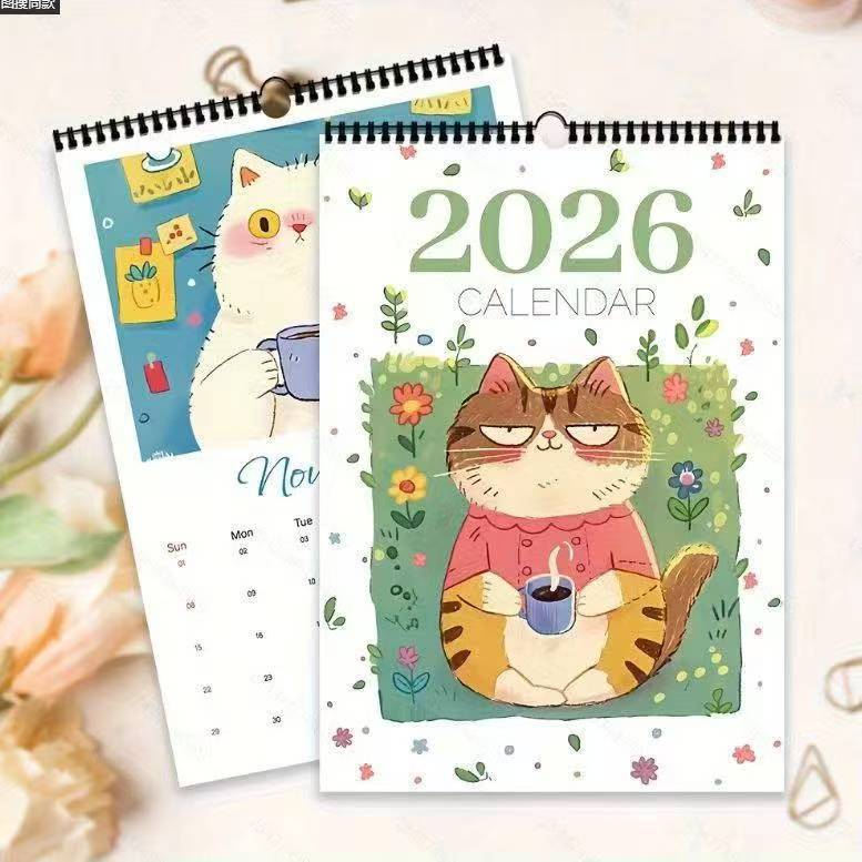 2026 Wall Calendar with Creative INS Style Design for Home Planning and Self-Discipline