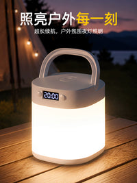 Rechargeable LED Camping Lantern with Long-lasting Battery, Emergency Light, and Ambient Lighting for Outdoor and Home Use
