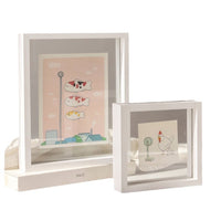 Double-Sided Clear Acrylic Photo Frame for Desk Display, 6-7 Inch and A4 Art Certificates