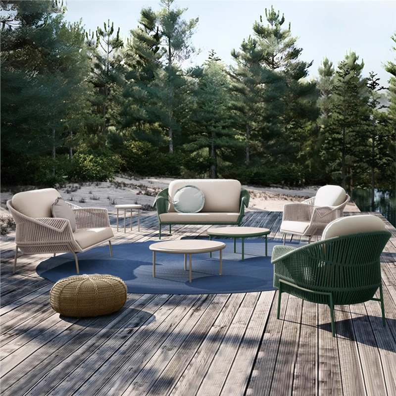 Outdoor Rattan Wicker Sofa Coffee Table Set Balcony Leisure Chair Garden Furniture