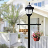 Outdoor Lamp Post Cross Arm Ladder Rest Hot Sale Black Metal Flagpole Horizontal Bar