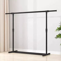 German-Style Foldable Single-Pole Clothes Drying Rack for Indoor and Balcony Use
