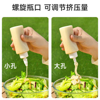 Portable Squeeze Bottles for Condiments, Salad Dressing, Honey - Food Grade Plastic with Pointed Spout