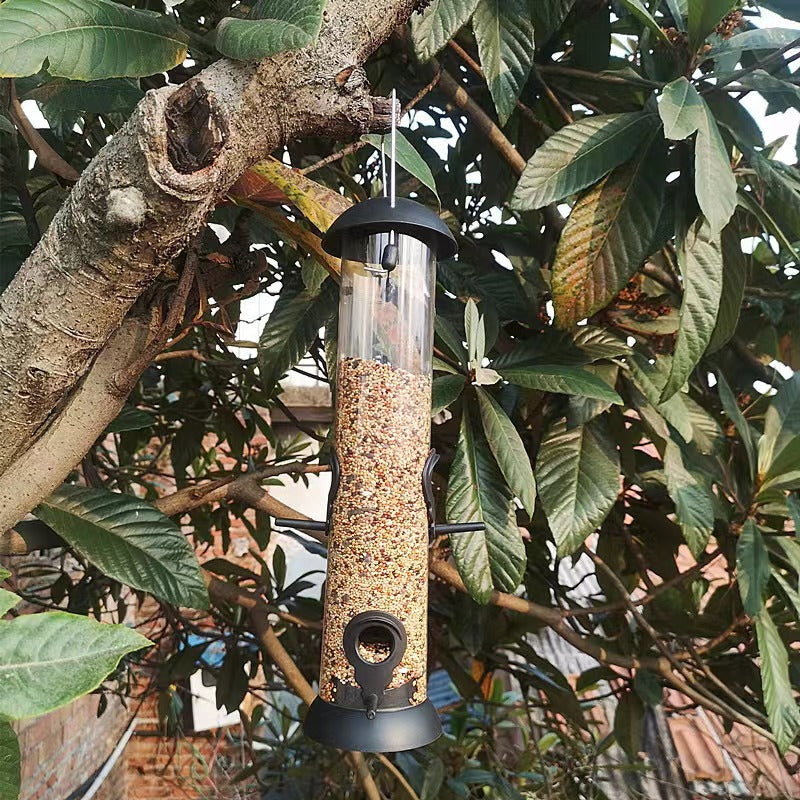Outdoor Automatic Bird Feeder for Garden and Yard, Hanging Seed Dispenser