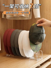Acrylic Baseball Cap Organizer Rack for Desktop Display, Multi-layer Hat Storage Holder