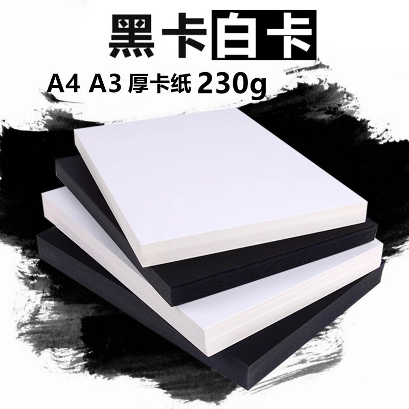 A3/4K White Cardstock for Art and Craft Projects, Thick Drawing Paper for Kids and Students