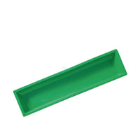 Durable Plastic Trough Feeder for Poultry and Rabbits, Elevated Rectangular Design