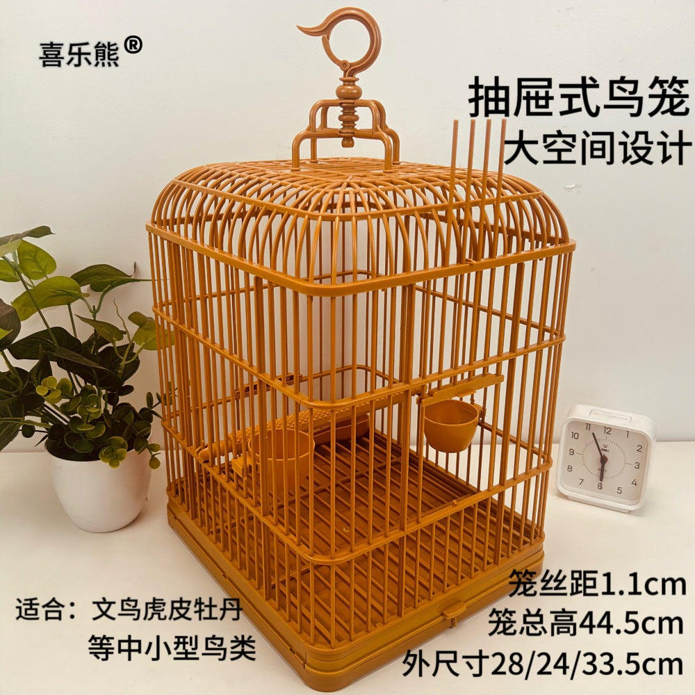 Luxury Dome Top Bird Cage for Small to Medium Parrots and Finches