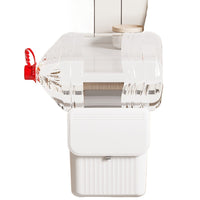 12L Wall-Mounted Kitchen Trash Can with Lid, Sliding Cover, for Cabinet Door or Bathroom