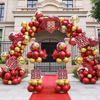 Wedding Balloon Arch Kit with Water-Fillable Base, Rainbow Gate Heavy-Duty Arch Base Balloon Set