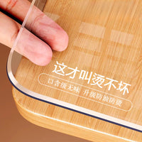Soft PVC Clear Table Protector Mat - Waterproof, Oil-Proof, Heat-Resistant Dining Table Cover