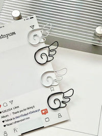 Angel Wing Paper Clips Metal Bookmarks for Students and Office, Creative Decorative Clips for Documents and Notes