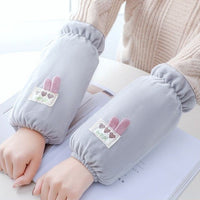 Women's Plush Down Jacket Sleeves for Office, Long Winter Anti-dirty Cuffs