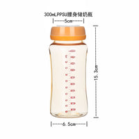 PPSU/PP Breast Milk Storage Bottle with Wide Neck for Pump and Preservation