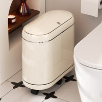 Slim Trash Can with Lid for Home, Large Capacity, Luxury Design, for Bathroom, Living Room, Kitchen, Bedroom