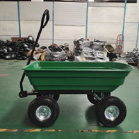 75L Garden Dump Cart with Tow Hitch