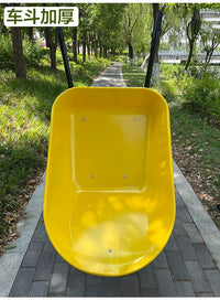 Heavy-Duty Farm & Construction Wheelbarrow with Thickened Tub for Sand, Stones, Vegetables, and Fruits