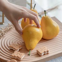 Realistic Weighted Artificial Pear for Food Photography & Decor