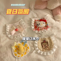 Pet Cat Dog Lace Bib Scarf Collar for Small to Medium Pets, Handmade Decorative Neckwear for Photoshoots
