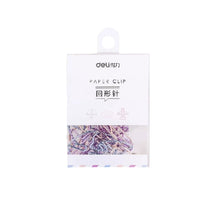 Deli Cute Cartoon Animal Paper Clips, Heart/Cherry Blossom/Candy Shaped, Assorted Colors for Office & School