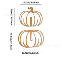 Thanksgiving Metal Pumpkin Autumn Outdoor Decor Halloween Tabletop Party Ornament Iron Art