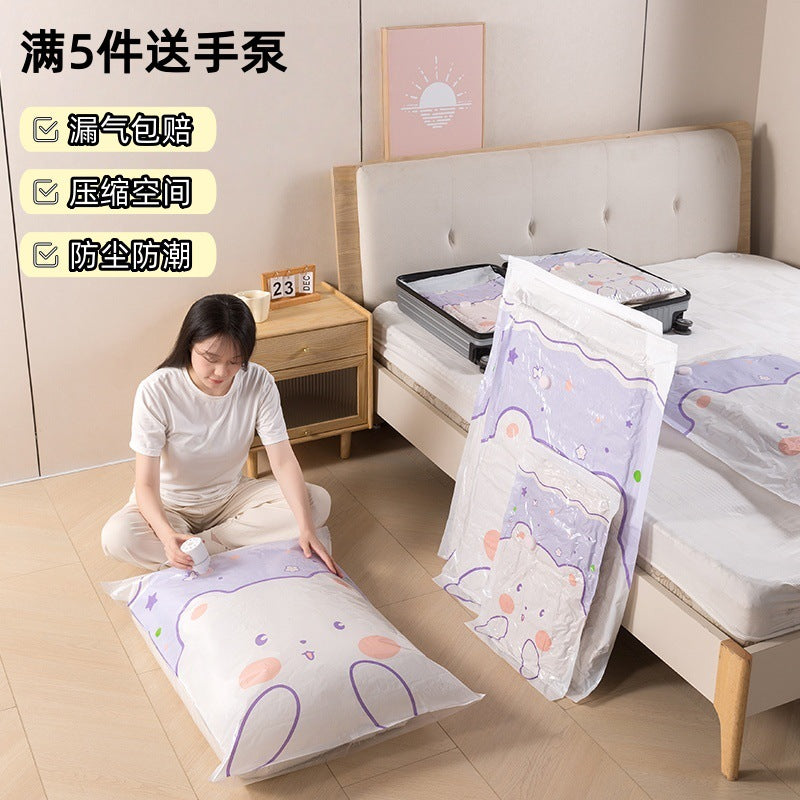 Vacuum Storage Bags for Clothes and Comforters with Optional Electric Pump