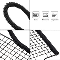 Food-Grade Silicone Oven Rack Edge Protector Strips - Heat Resistant Anti-Scald Guards for Oven Racks