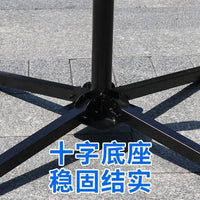 Cross Base Umbrella Stand for Outdoor Patio Market Umbrellas, Heavy-Duty Folding Quad-Leg Design, Wind-Resistant Stabilizer