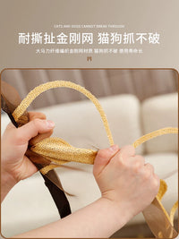 Magnetic Screen Door with Full Magnetic Strips, Reinforced Mesh, Self-Adhesive, Punch-Free Installation for Home