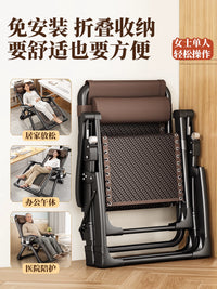Folding Recliner Chair for Seniors, Adjustable Lounge Sofa for Balcony, Indoor/Outdoor Use