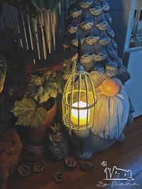 Mini Birdcage Stroller Garden Hanging Iron Art Decoration Courtyard Sundries Ornament