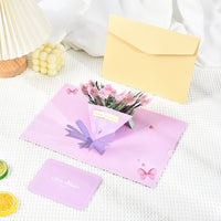 Teacher's Day Pop-Up Card, 3D Flower Bouquet Greeting Card for Teachers, Paper Carving Creative Handmade Card
