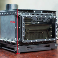 Mini Portable Wood Burning Stove for Outdoor Camping and Tabletop Use