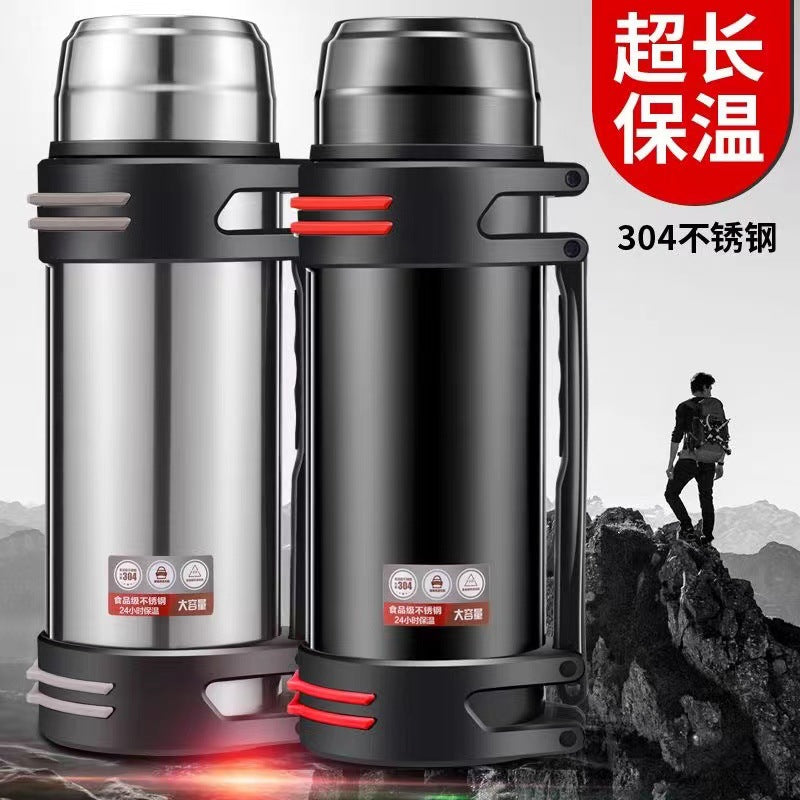 Large Capacity 304 Stainless Steel Insulated Thermos for Outdoor Travel and Car Use