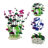 Aquarium Artificial Mountain Rock and Plant Decor Set for Fish Tank Landscaping