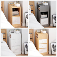 Ultra-Narrow Modern Nightstand with Storage for Small Spaces