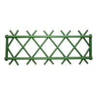 Rural Style Iron Art Bamboo-Look Fence for Garden and Courtyard
