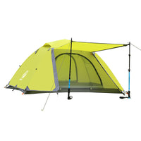 Wolf Outdoor Ultralight Aluminum Pole Double-Layer Hiking Tent Professional Windproof Rainproof Camping Tent