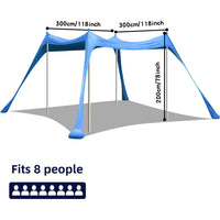 Lycra Beach Sunshade Tent Outdoor Portable Canopy for Camping and Picnics