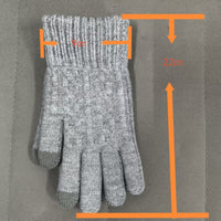 Men's Winter Warm Alpaca Wool Touchscreen Gloves for Cycling and Cold Weather