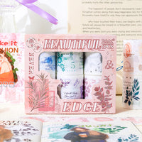Petal Rhythm Washi Tape Set for DIY Scrapbooking and Decoration