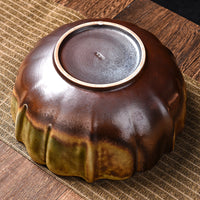 Large Vintage Kiln-Fired Ceramic Tea Wash Bowl for Gongfu Tea Ceremony