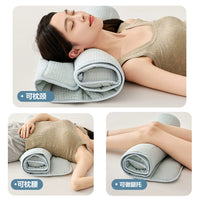 Ruyi Rollable Towel Neck Pillow for Travel and Home Use, Adjustable Comfort