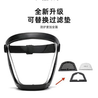 High Transparency Horse Head Protective Face Shield with Filter for Dust, Fog, Wind, and Impact Protection