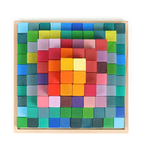 Rainbow Pyramid Stacking Blocks Montessori Educational Toy for Kids