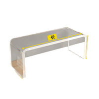 Acrylic Desktop Cup Storage Rack Tiered Organizer Clear Tea Cup Riser Shelf